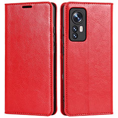 Coque Portefeuille Livre Cuir Etui Clapet L09 pour Xiaomi Mi 12S 5G Rouge