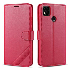 Coque Portefeuille Livre Cuir Etui Clapet L09 pour Xiaomi POCO C31 Rouge