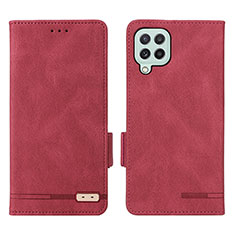 Coque Portefeuille Livre Cuir Etui Clapet L09Z pour Samsung Galaxy A22 4G Rouge