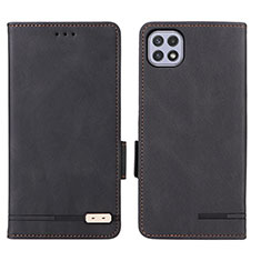 Coque Portefeuille Livre Cuir Etui Clapet L09Z pour Samsung Galaxy A22 5G Noir