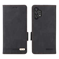 Coque Portefeuille Livre Cuir Etui Clapet L09Z pour Samsung Galaxy A32 5G Noir