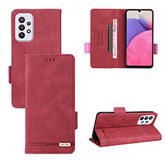 Coque Portefeuille Livre Cuir Etui Clapet L09Z pour Samsung Galaxy A33 5G Rouge