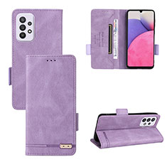 Coque Portefeuille Livre Cuir Etui Clapet L09Z pour Samsung Galaxy A33 5G Violet