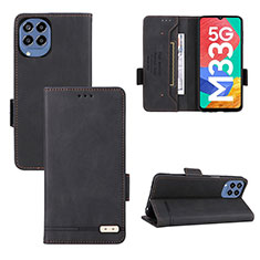 Coque Portefeuille Livre Cuir Etui Clapet L09Z pour Samsung Galaxy M33 5G Noir