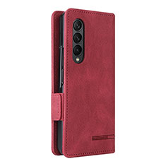 Coque Portefeuille Livre Cuir Etui Clapet L09Z pour Samsung Galaxy Z Fold4 5G Rouge