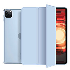 Coque Portefeuille Livre Cuir Etui Clapet L10 pour Apple iPad Pro 11 (2022) Bleu Ciel