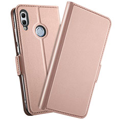 Coque Portefeuille Livre Cuir Etui Clapet L10 pour Huawei Honor 10 Lite Or Rose