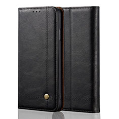 Coque Portefeuille Livre Cuir Etui Clapet L10 pour Oppo A91 Noir