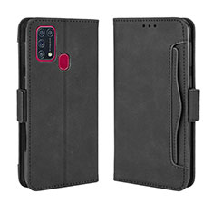 Coque Portefeuille Livre Cuir Etui Clapet L10 pour Samsung Galaxy M31 Noir