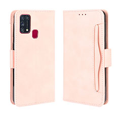 Coque Portefeuille Livre Cuir Etui Clapet L10 pour Samsung Galaxy M31 Prime Edition Rose