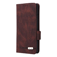 Coque Portefeuille Livre Cuir Etui Clapet L10Z pour Samsung Galaxy A73 5G Marron