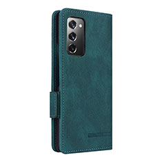 Coque Portefeuille Livre Cuir Etui Clapet L10Z pour Samsung Galaxy Z Fold2 5G Vert