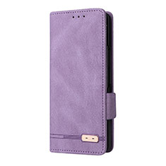 Coque Portefeuille Livre Cuir Etui Clapet L10Z pour Samsung Galaxy Z Fold4 5G Violet