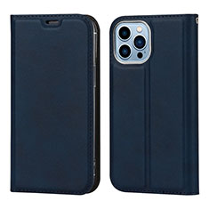 Coque Portefeuille Livre Cuir Etui Clapet L11 pour Apple iPhone 14 Pro Bleu