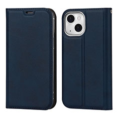 Coque Portefeuille Livre Cuir Etui Clapet L11 pour Apple iPhone 15 Bleu