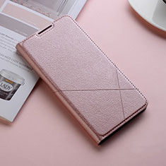 Coque Portefeuille Livre Cuir Etui Clapet L11 pour Huawei Honor 10 Lite Or Rose