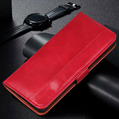 Coque Portefeuille Livre Cuir Etui Clapet L11 pour Huawei Y7p Rouge