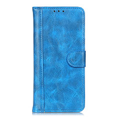 Coque Portefeuille Livre Cuir Etui Clapet L11 pour Oppo Find X3 Lite 5G Bleu Ciel