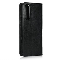 Coque Portefeuille Livre Cuir Etui Clapet L11 pour Sony Xperia 5 II Noir