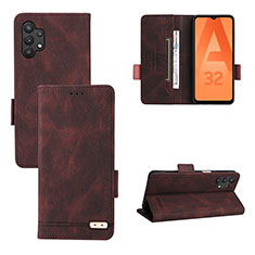 Coque Portefeuille Livre Cuir Etui Clapet L11Z pour Samsung Galaxy A32 4G Marron