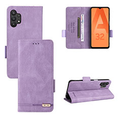 Coque Portefeuille Livre Cuir Etui Clapet L11Z pour Samsung Galaxy A32 5G Violet