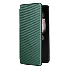 Coque Portefeuille Livre Cuir Etui Clapet L11Z pour Samsung Galaxy Z Fold4 5G Vert