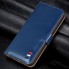 Coque Portefeuille Livre Cuir Etui Clapet L12 pour Samsung Galaxy M31 Prime Edition Bleu