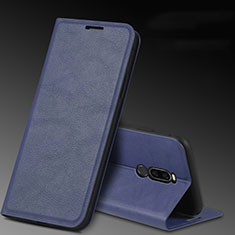 Coque Portefeuille Livre Cuir Etui Clapet L12 pour Xiaomi Redmi 8 Bleu