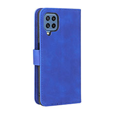 Coque Portefeuille Livre Cuir Etui Clapet L12Z pour Samsung Galaxy M32 4G Bleu