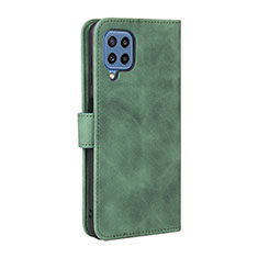 Coque Portefeuille Livre Cuir Etui Clapet L12Z pour Samsung Galaxy M32 4G Vert