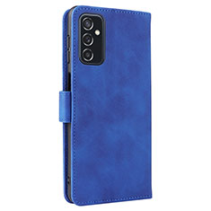 Coque Portefeuille Livre Cuir Etui Clapet L12Z pour Samsung Galaxy M52 5G Bleu