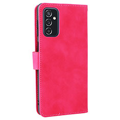 Coque Portefeuille Livre Cuir Etui Clapet L12Z pour Samsung Galaxy M52 5G Rose Rouge