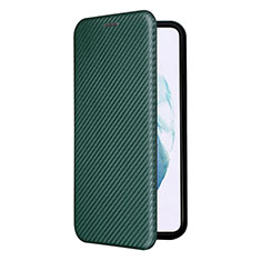 Coque Portefeuille Livre Cuir Etui Clapet L12Z pour Samsung Galaxy S23 5G Vert