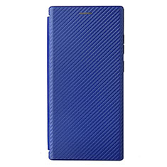 Coque Portefeuille Livre Cuir Etui Clapet L12Z pour Samsung Galaxy S23 Ultra 5G Bleu