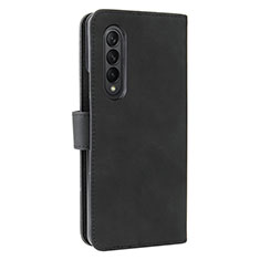 Coque Portefeuille Livre Cuir Etui Clapet L12Z pour Samsung Galaxy Z Fold3 5G Noir