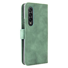 Coque Portefeuille Livre Cuir Etui Clapet L12Z pour Samsung Galaxy Z Fold3 5G Vert