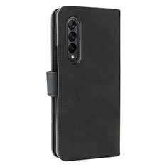 Coque Portefeuille Livre Cuir Etui Clapet L12Z pour Samsung Galaxy Z Fold4 5G Noir