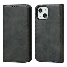 Coque Portefeuille Livre Cuir Etui Clapet L14 pour Apple iPhone 13 Mini Noir