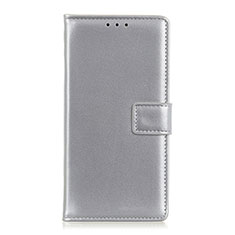 Coque Portefeuille Livre Cuir Etui Clapet L14 pour Motorola Moto Edge Argent