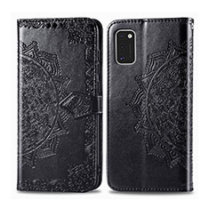 Coque Portefeuille Livre Cuir Etui Clapet L14 pour Samsung Galaxy A41 Noir