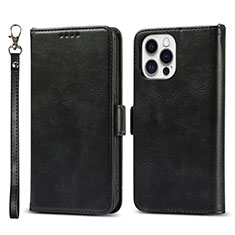 Coque Portefeuille Livre Cuir Etui Clapet L15 pour Apple iPhone 13 Pro Noir