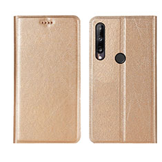 Coque Portefeuille Livre Cuir Etui Clapet L15 pour Huawei Honor 9C Or