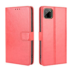 Coque Portefeuille Livre Cuir Etui Clapet L15 pour Realme C11 Rouge