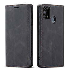 Coque Portefeuille Livre Cuir Etui Clapet L15 pour Samsung Galaxy M31 Prime Edition Noir