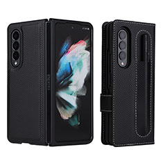 Coque Portefeuille Livre Cuir Etui Clapet L15Z pour Samsung Galaxy Z Fold3 5G Noir