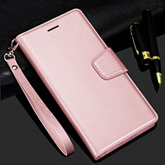 Coque Portefeuille Livre Cuir Etui Clapet L16 pour Realme C11 Or Rose