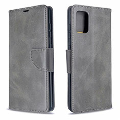 Coque Portefeuille Livre Cuir Etui Clapet L16 pour Samsung Galaxy A71 5G Gris