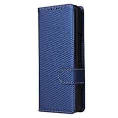 Coque Portefeuille Livre Cuir Etui Clapet L16Z pour Samsung Galaxy Z Fold4 5G Bleu