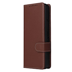 Coque Portefeuille Livre Cuir Etui Clapet L16Z pour Samsung Galaxy Z Fold4 5G Marron