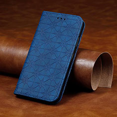 Coque Portefeuille Livre Cuir Etui Clapet L17 pour Huawei P40 Lite E Bleu